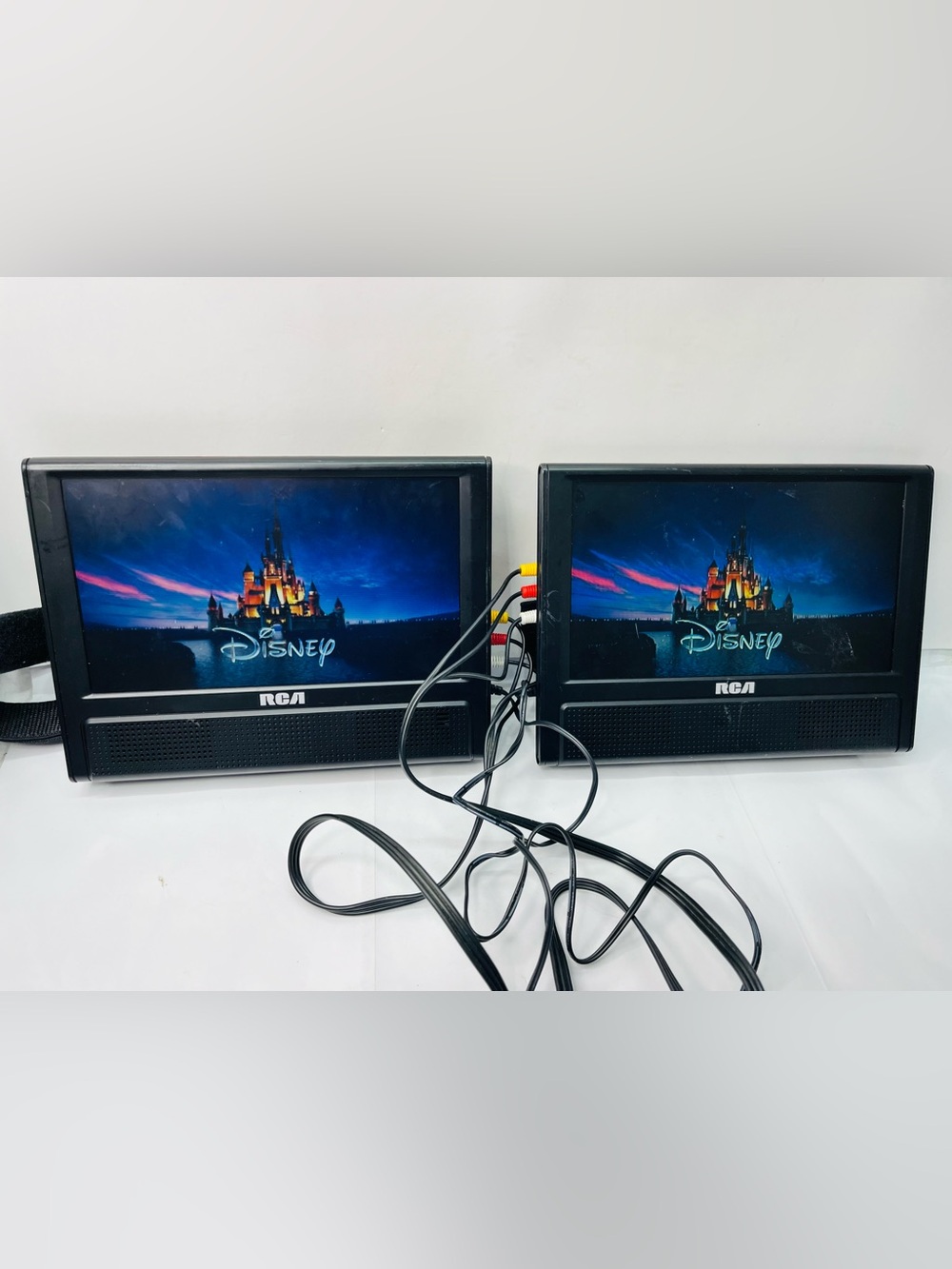 🔥🔥SET 2 RCA DRC79982 9” Screen DVD Player Headrest Monitors With AC Adapters